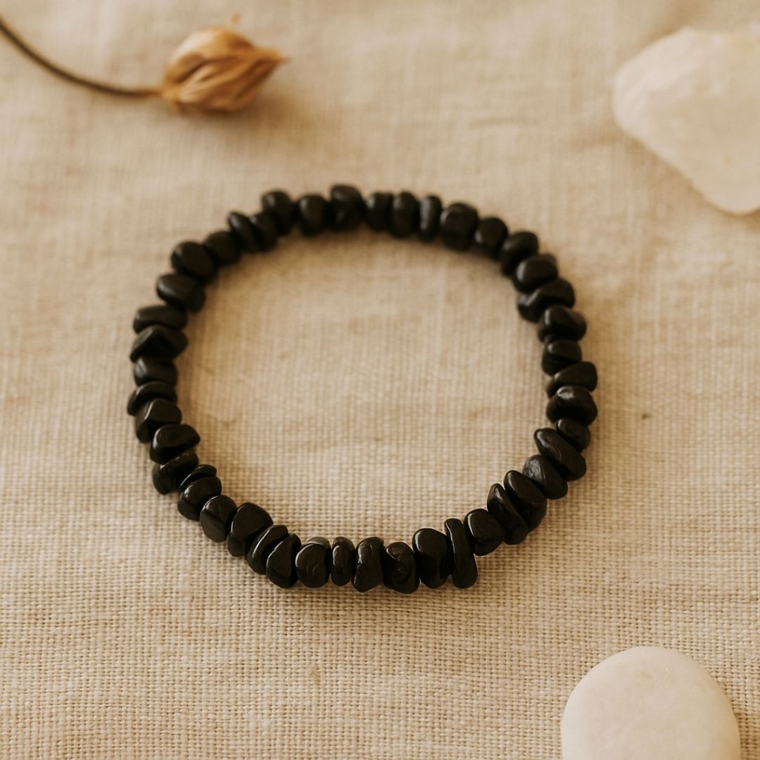 Bracelet baroque en Tourmaline noire