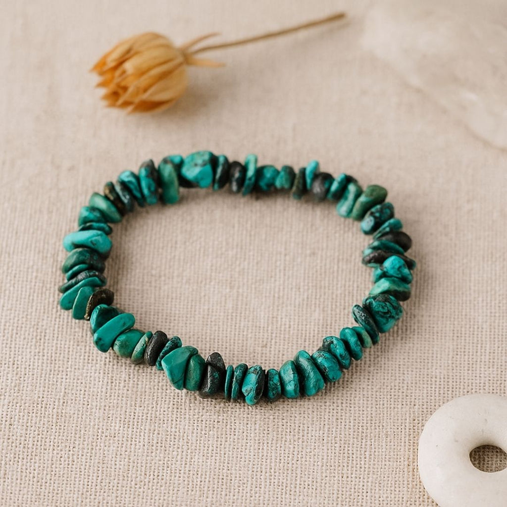 Bracelet baroque en Turquoise véritable