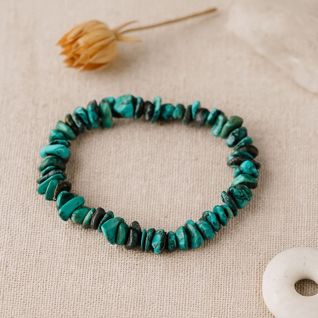 Bracelet baroque en Turquoise véritable