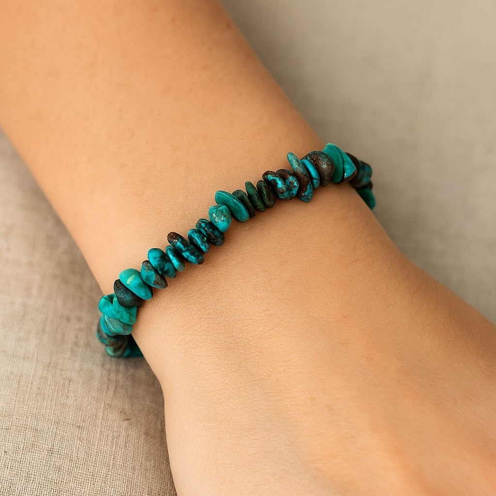 Bracelet baroque en Turquoise véritable