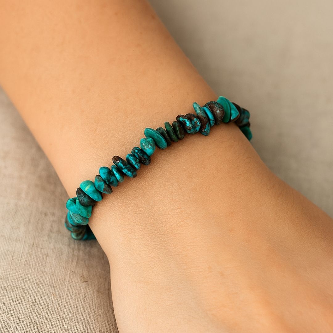 Bracelet baroque en Turquoise véritable